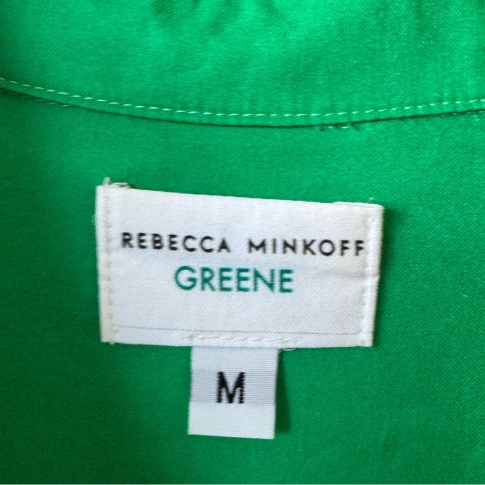 Rebecca Minkoff Green Cotton Shirt Dress - Picture 5 of 8